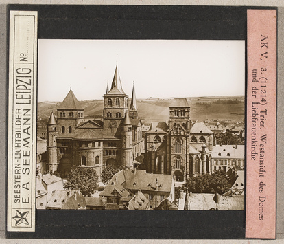 Vorschaubild Trier: Westansicht des Domes und der Liebfrauenkirche (Seestern-Nr. 11214, Reihe AK V: Die drei ersten Jahrhunderte deutscher Baukunst (950-1250)) 